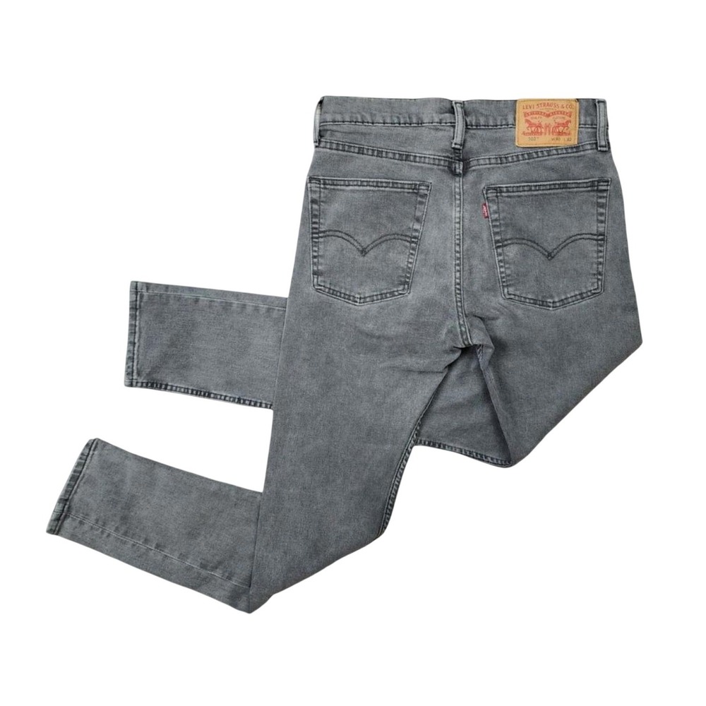 Levis 510 Skinny Fit Grey Denim Jeans Mens 30x32 Stretch‎ Gray Pants